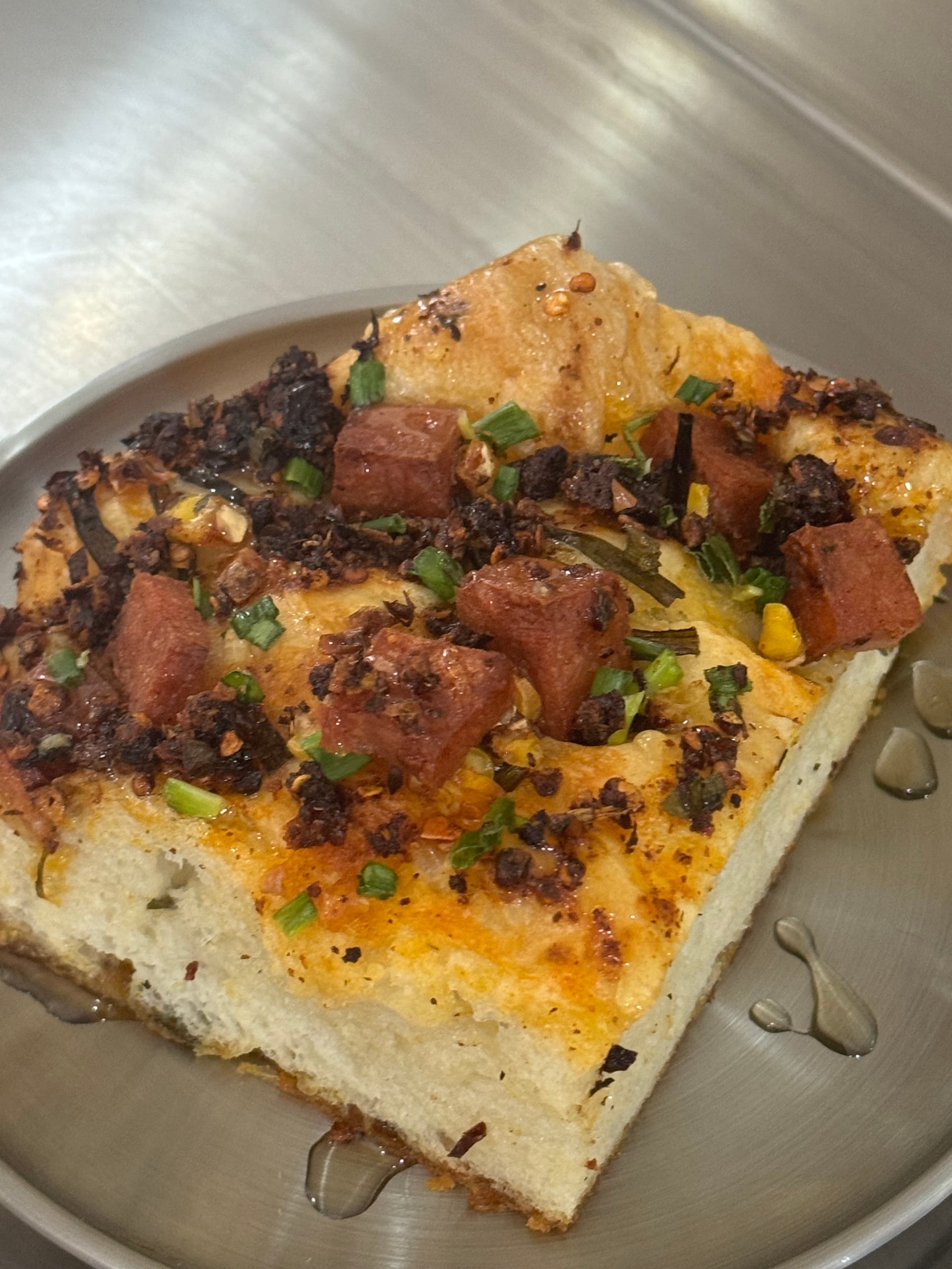 Special - Chilli Oil Chicken Spam Focaccia