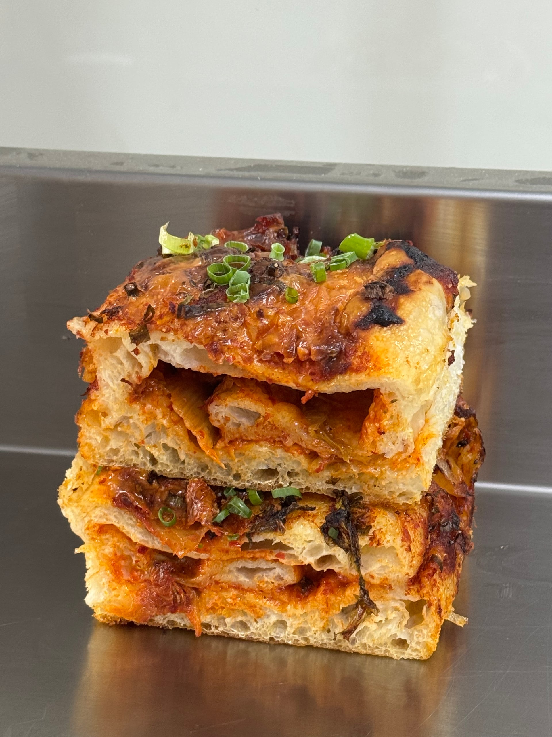 Gochu Kimchi Cheese focaccia